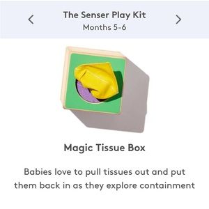 Lovevery the Senser magic tissue box w/ tissues
